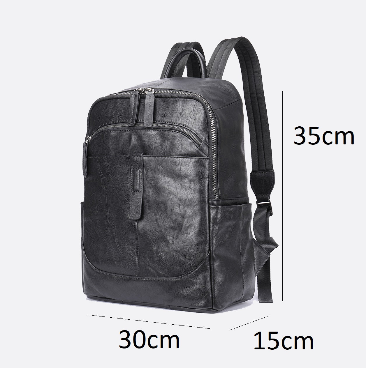 Unisex cowhide leather backpack Snap V2 design