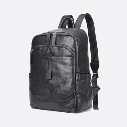 Unisex cowhide leather backpack Snap V2 design