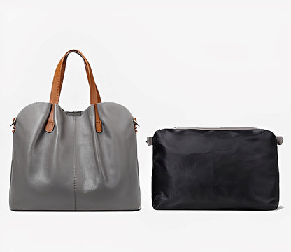 Women's genuine cowhide leather handbag Borsa V2 design
