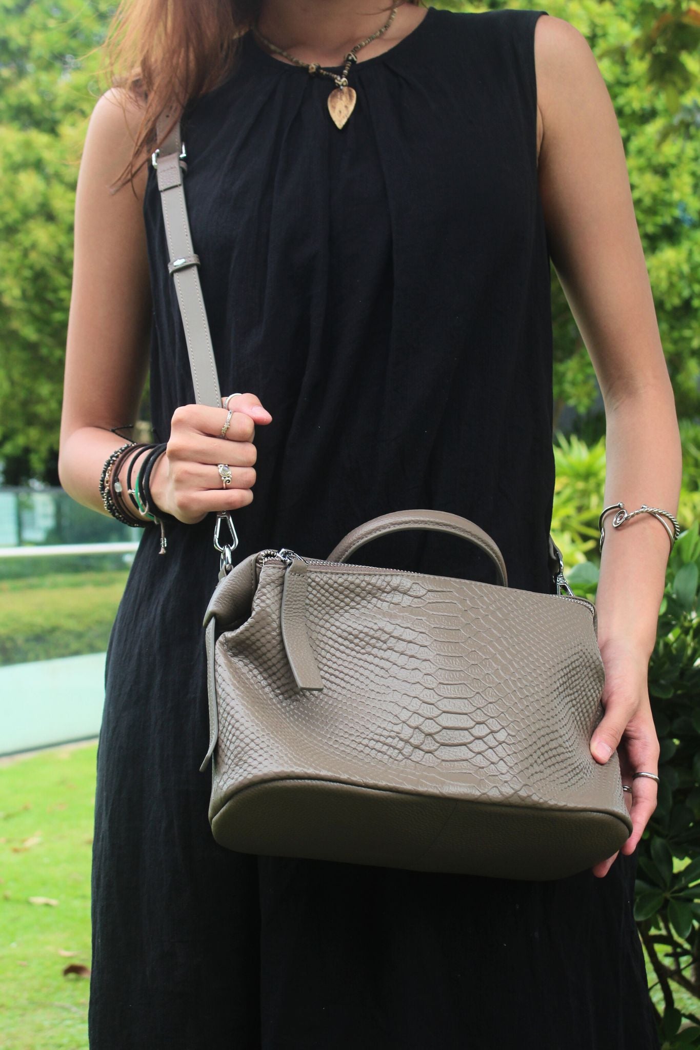 Women's genuine cowhide leather handbag Kabelky v2 design