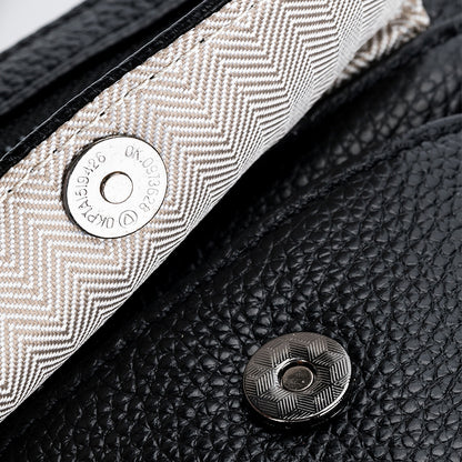 Women's genuine cowhide leather handphone bag Mirren Snap design