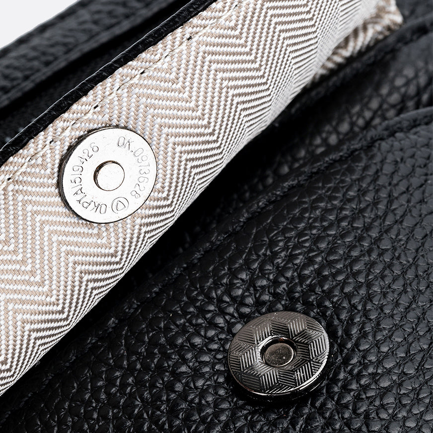 Women's genuine cowhide leather handphone bag Mirren Snap design