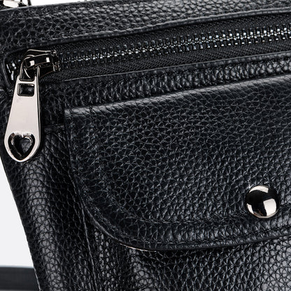 Women's genuine cowhide leather handphone bag Mirren Snap design