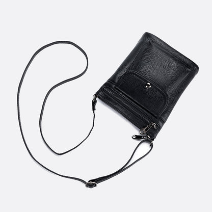 Women's genuine cowhide leather handphone bag Mirren Snap design
