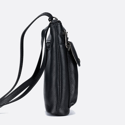 Women's genuine cowhide leather handphone bag Mirren Snap design