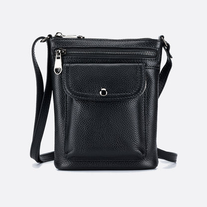 Women's genuine cowhide leather handphone bag Mirren Snap design