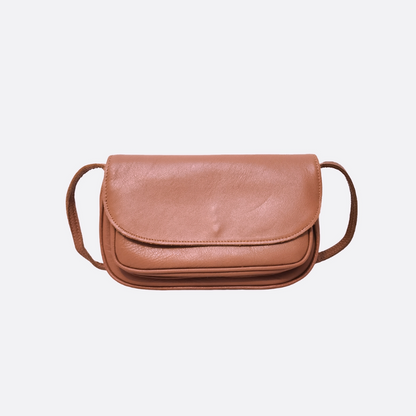 Women's genuine cowhide leather handbag Mini Messenger sling bag
