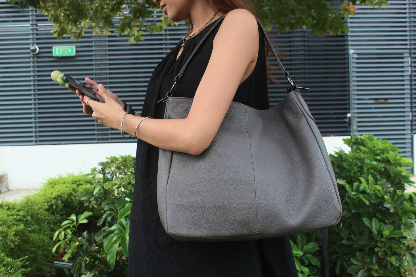 Women's genuine cowhide leather Hobo handbag Dilla V3 design