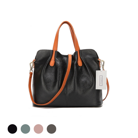 Women's genuine cowhide leather handbag Borsa V2 design