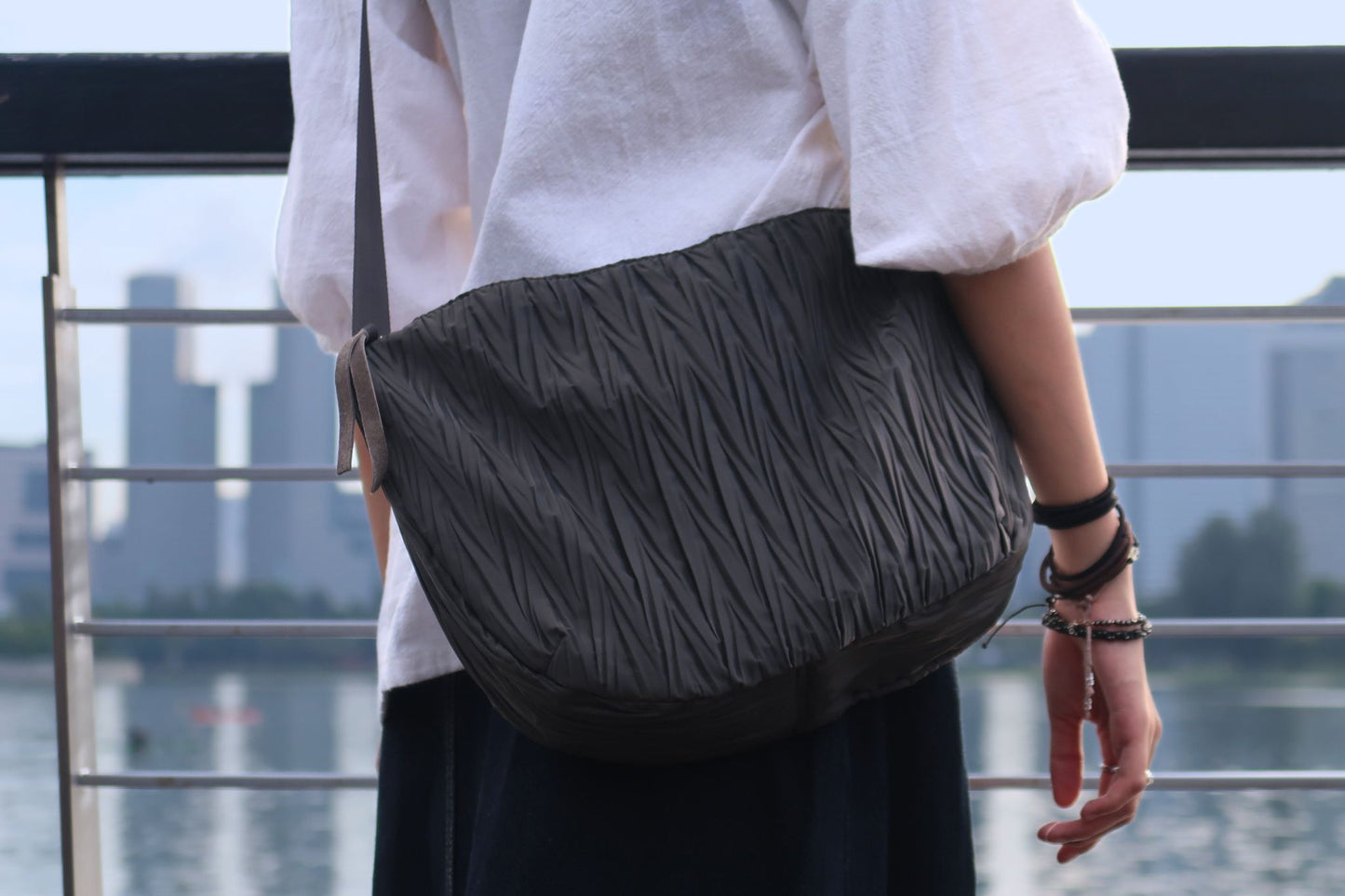 Women's nylon handbag Carly design