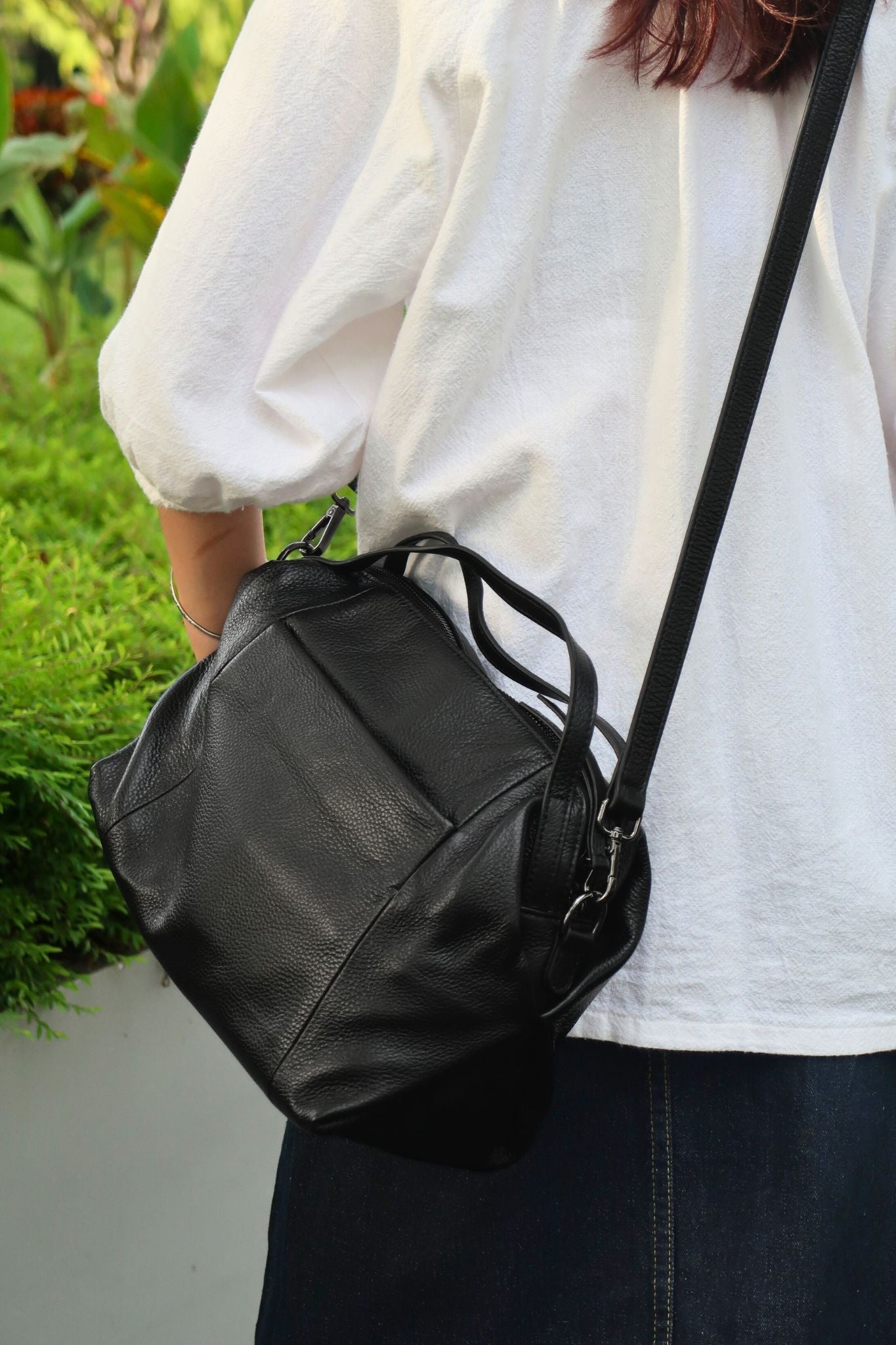 Women's genuine cowhide leather handbag Alana design