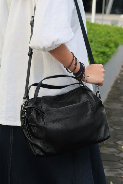 Women's genuine cowhide leather handbag Alana design