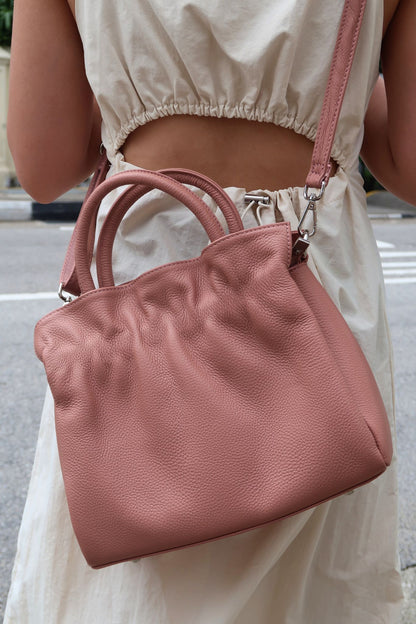 Women's genuine cowhide leather handbag Fuku design