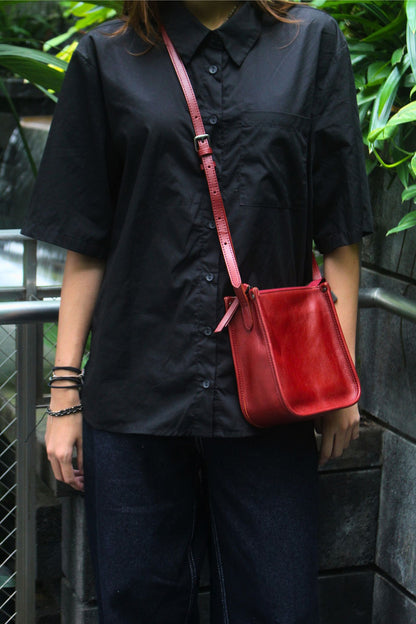 Women's genuine cowhide leather handphone bag Mirren V2 design