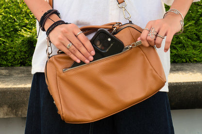 Women's genuine cowhide leather handbag Alana V2 design