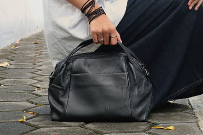 Women's genuine cowhide leather handbag Alana design