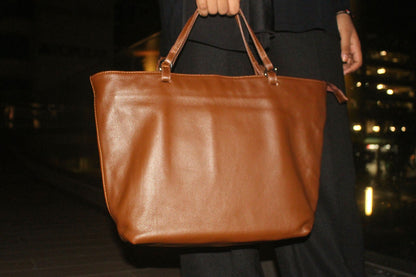 Women's genuine cowhide leather handbag two-way Depaule design