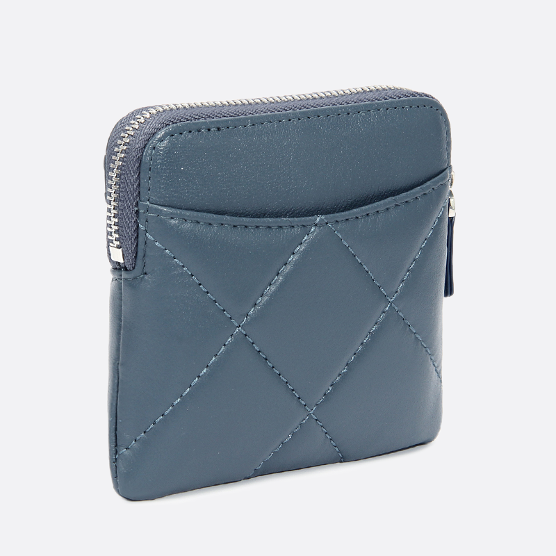 Women's genuine lambskin leather card holder pouch Vyar design