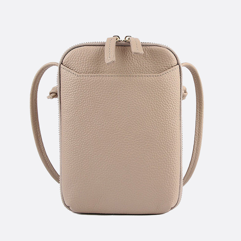 Women's genuine cowhide leather handphone bag Mirren Pouch V2 design