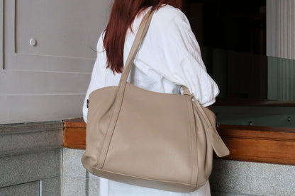 Women's genuine cowhide leather handbag Edgar tote design