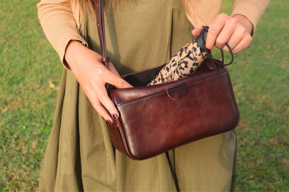 Women's genuine cowhide leather handbag Carly V5 design