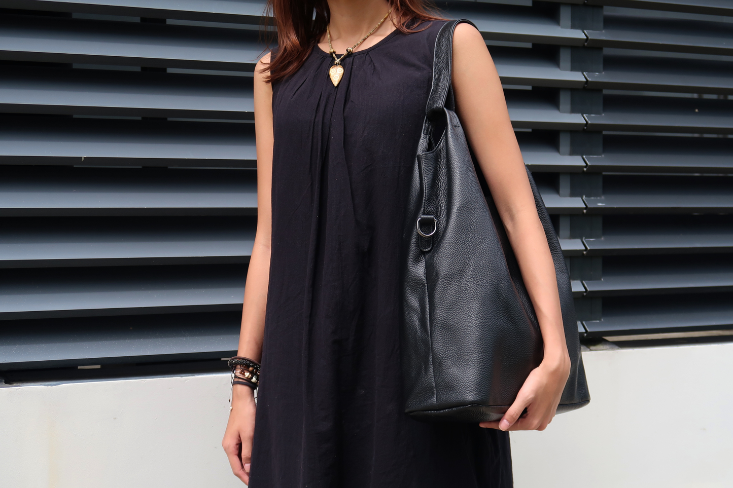 Women's genuine cowhide leather hobo handbag Dilla two handle design