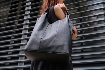 Women's genuine cowhide leather hobo handbag Dilla two handle design