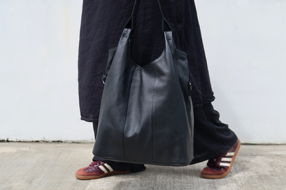 Women's genuine cowhide leather hobo handbag Dilla two handle design