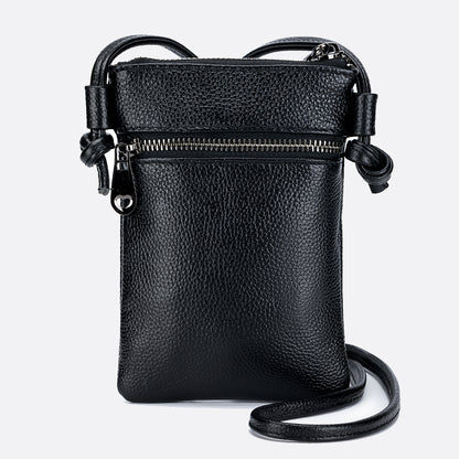 Women's genuine cowhide leather handphone bag Mirren Pouch design