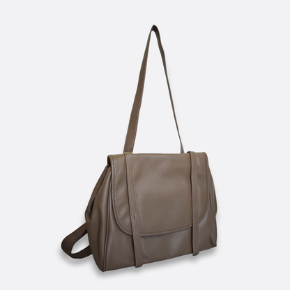 Women's genuine cowhide leather 2 way handbag/backpack Ingrid design