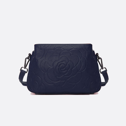 Women's genuine cowhide leather handbag Sternite Floral design