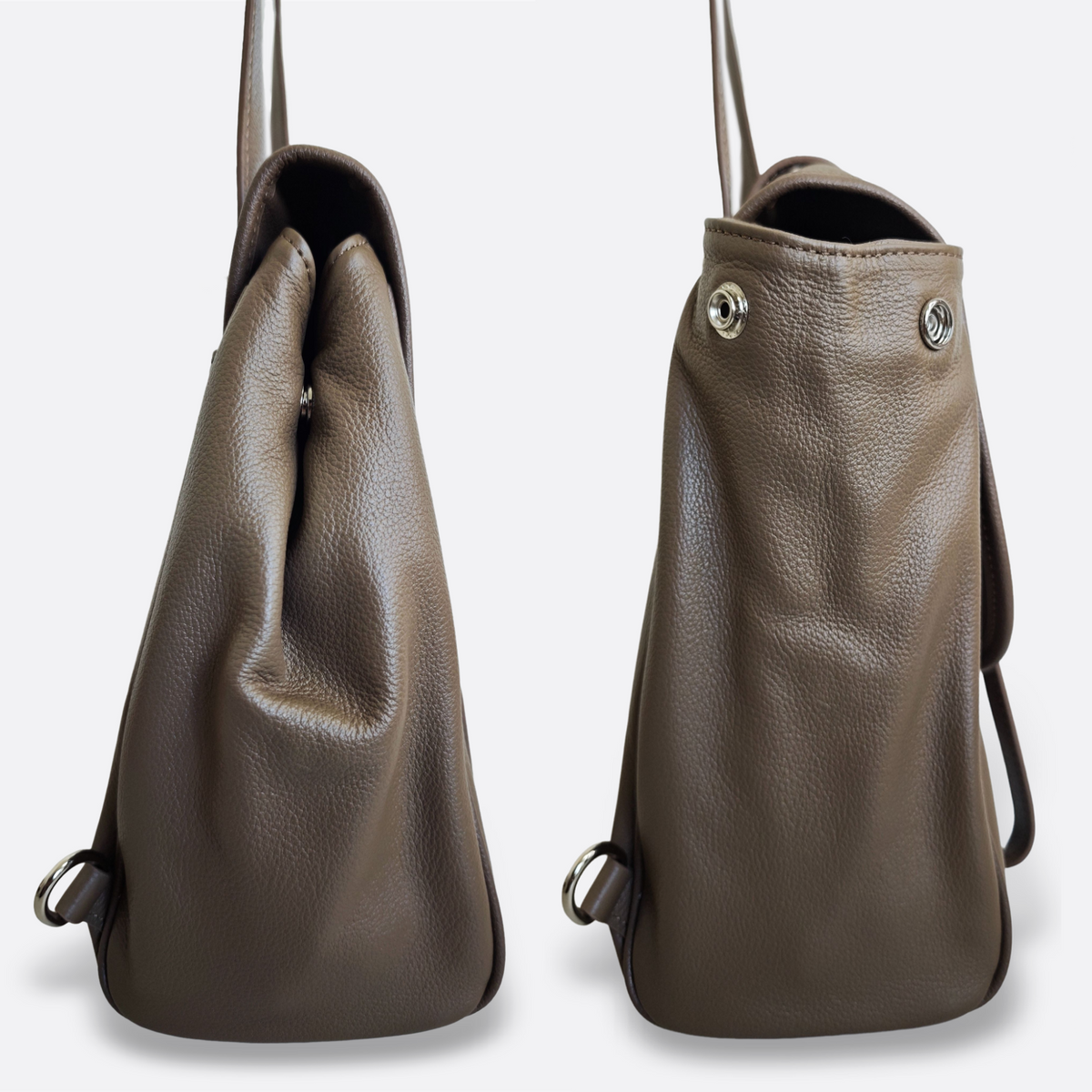 Women's genuine cowhide leather 2 way handbag/backpack Ingrid design