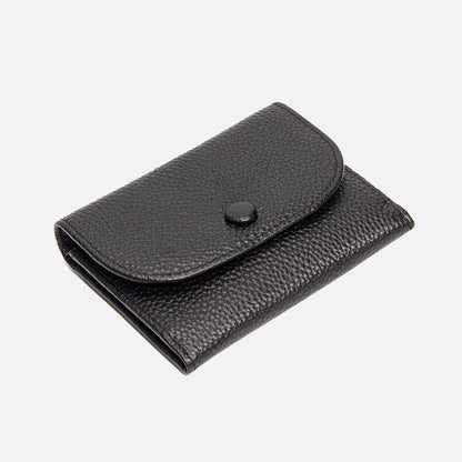 Women's genuine cowhide leather pouch / short wallet card holder Envelope design V2