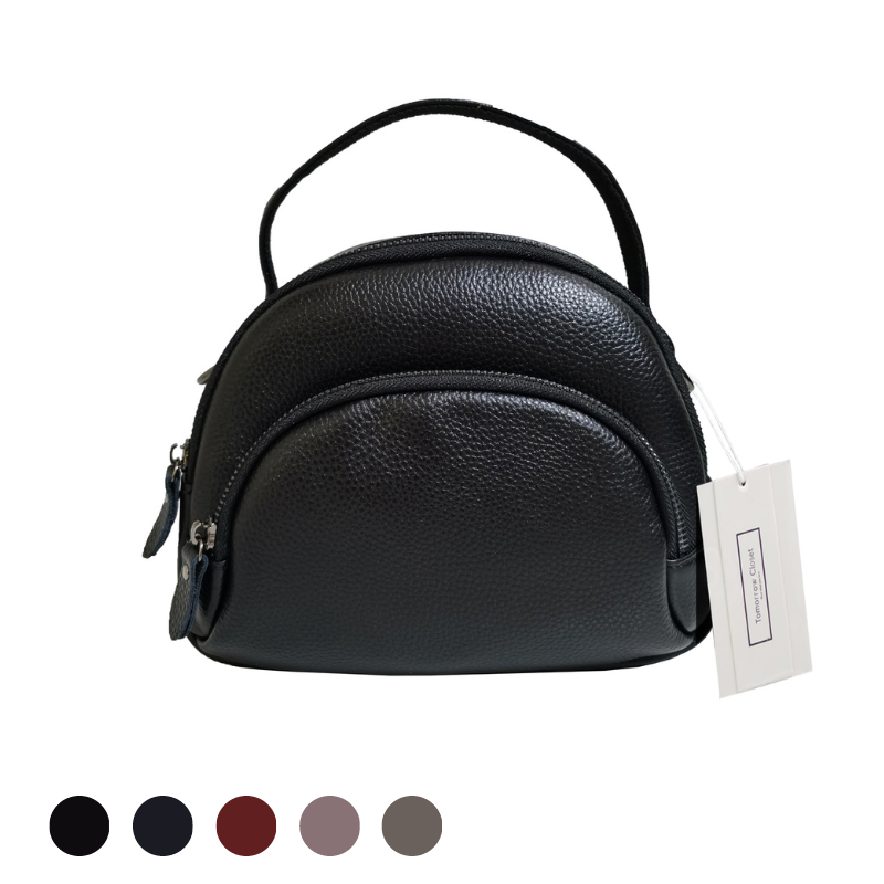 Women's genuine cowhide leather handbag Bacco design