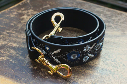 Tomorrow Closet Embroidery design leather bag strap
