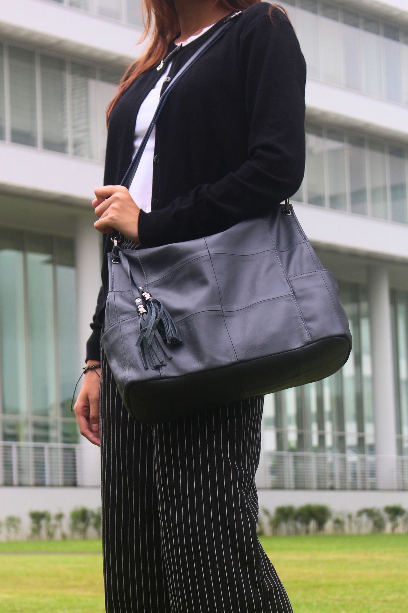 Women's genuine cowhide leather handbag Bora V4 design