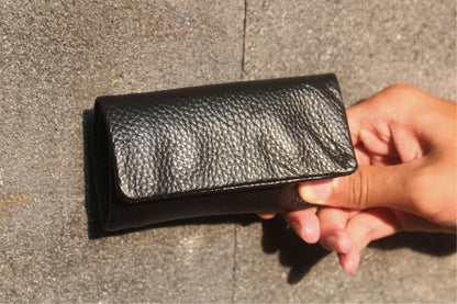 Unisex genuine cowhide leather key holder