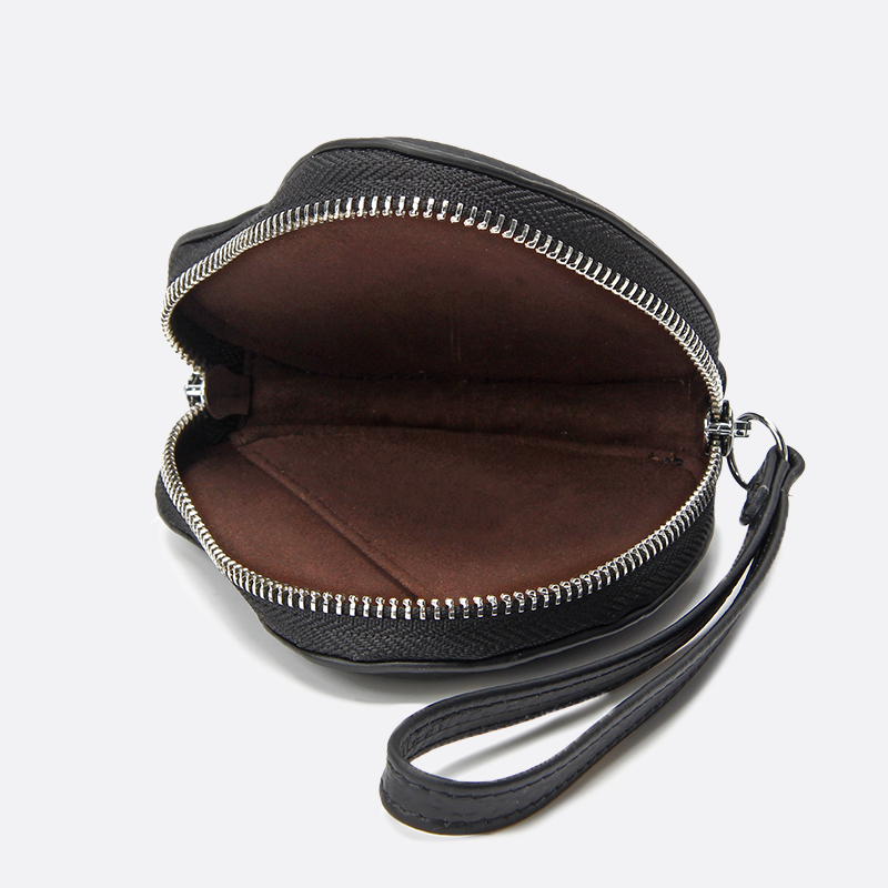 Women's genuine cowhide leather heart design bag charm