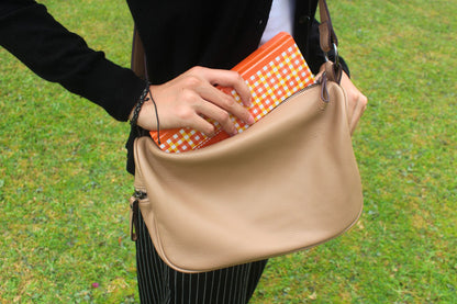 Women's genuine cowhide leather handbag Carly V3 design