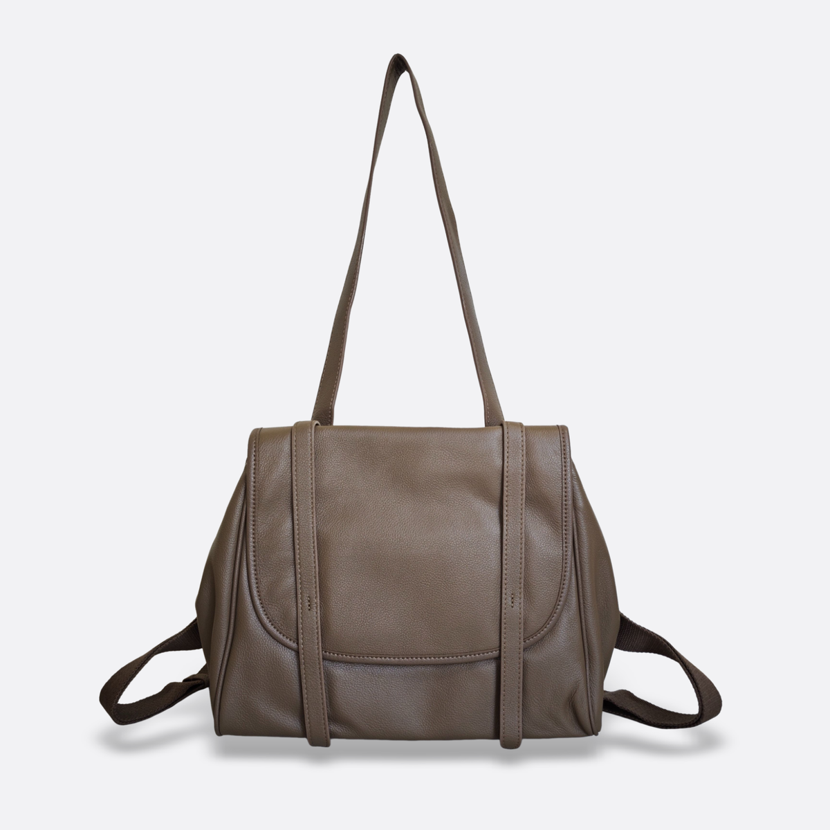Women's genuine cowhide leather 2 way handbag/backpack Ingrid design