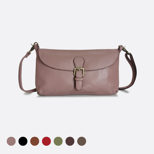 Women's genuine cowhide leather messenger satchel bag handbag Boite V3 design