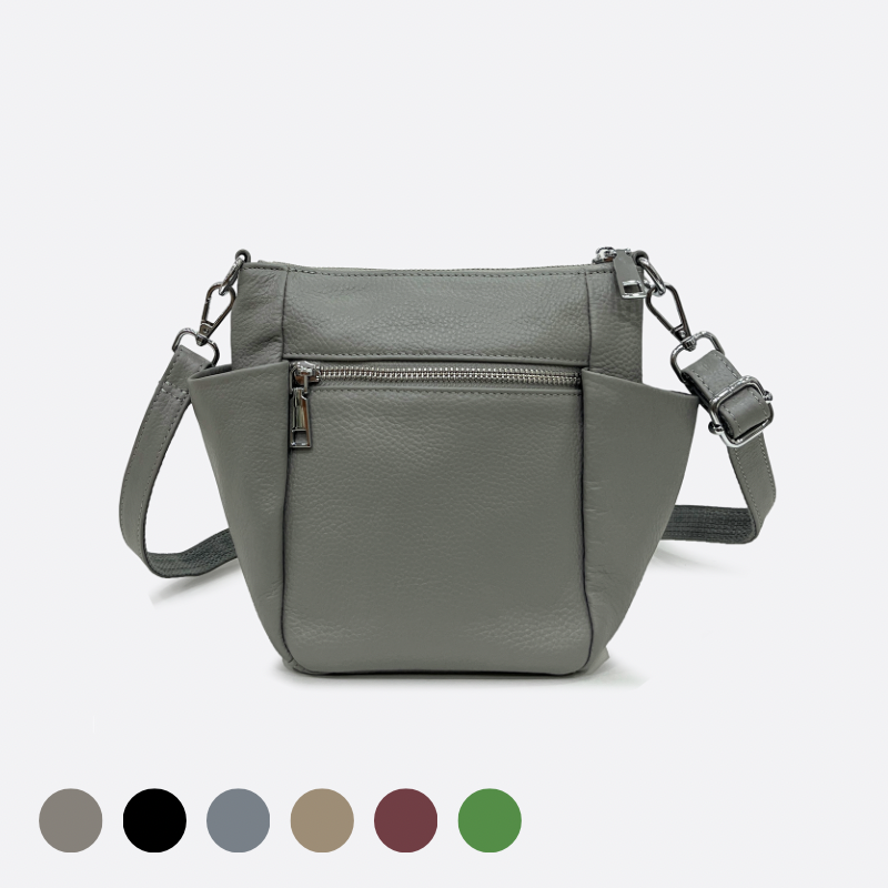 Women's genuine cowhide leather handbag Hayden V2 design