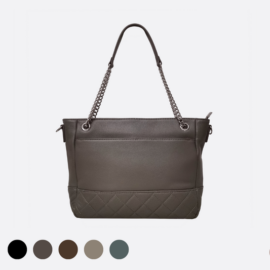 Women's genuine cowhide leather handbag Diana design