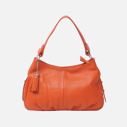 Women's genuine cowhide leather handbag Bora design