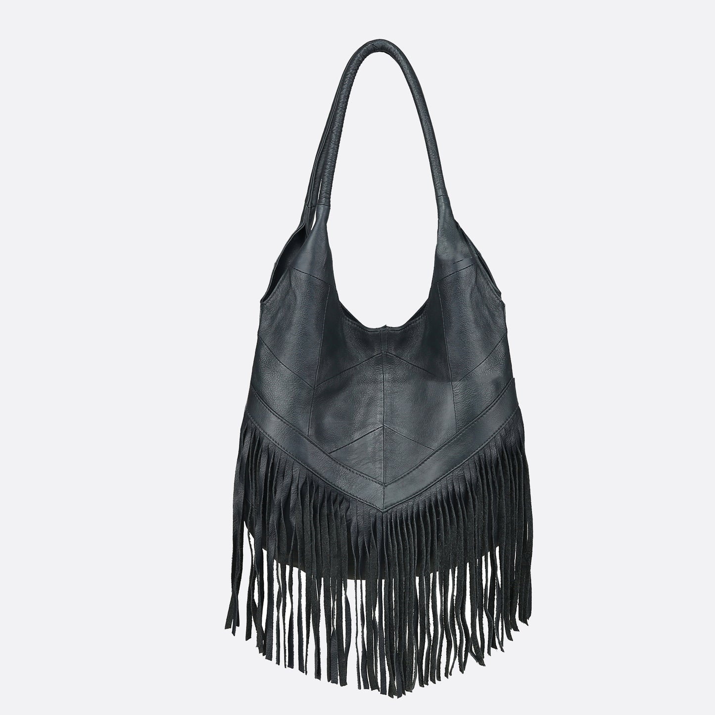 Women's genuine cowhide leather hobo bag Tassel Dilla design