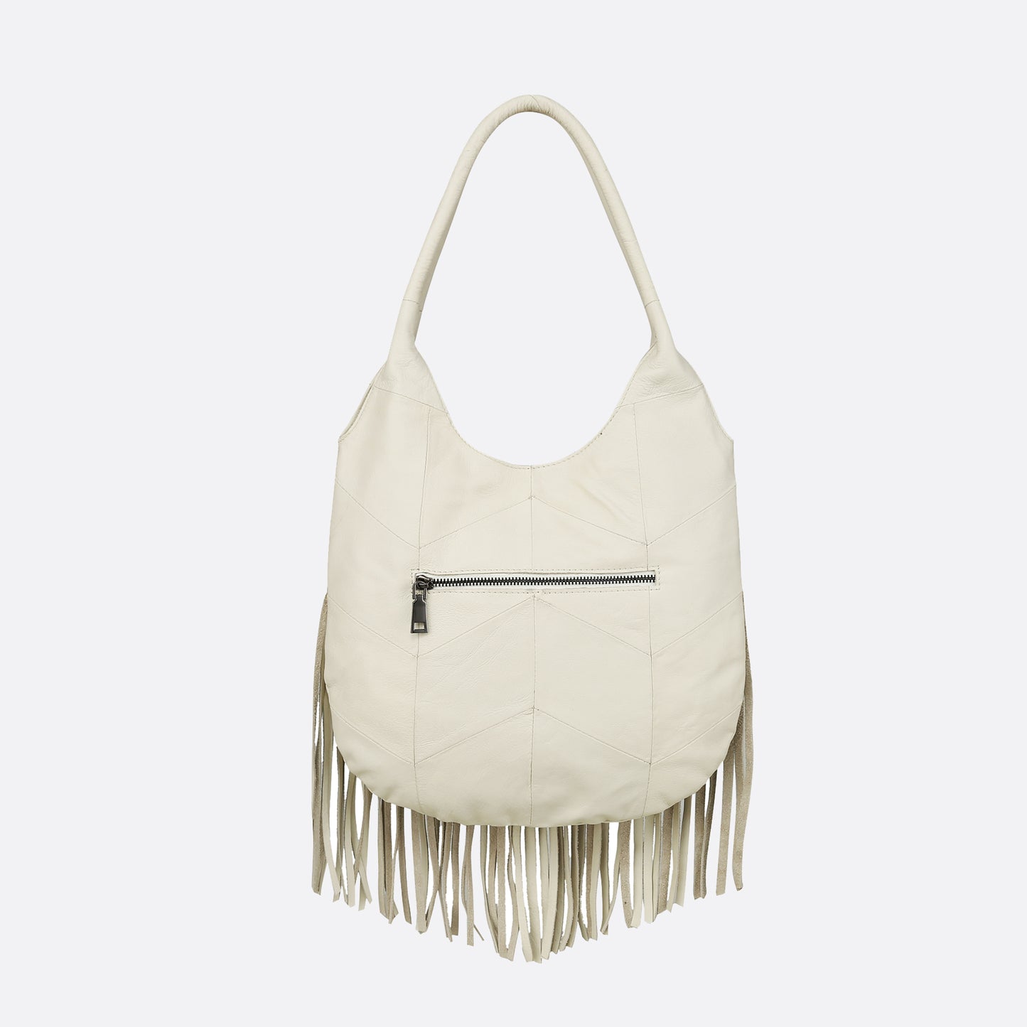 Women's genuine cowhide leather hobo bag Tassel Dilla design