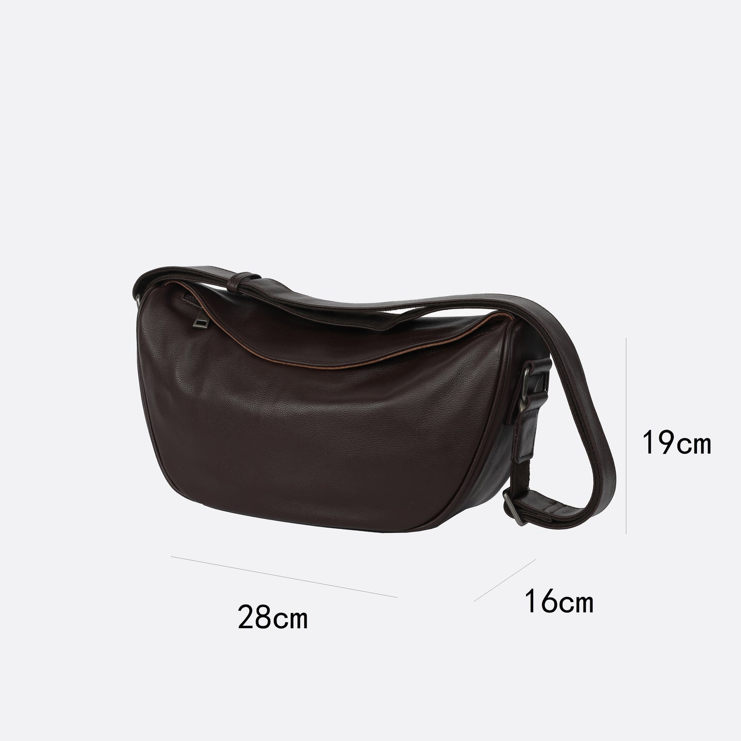 Unisex cowhide leather handbag Vesny design waist bag