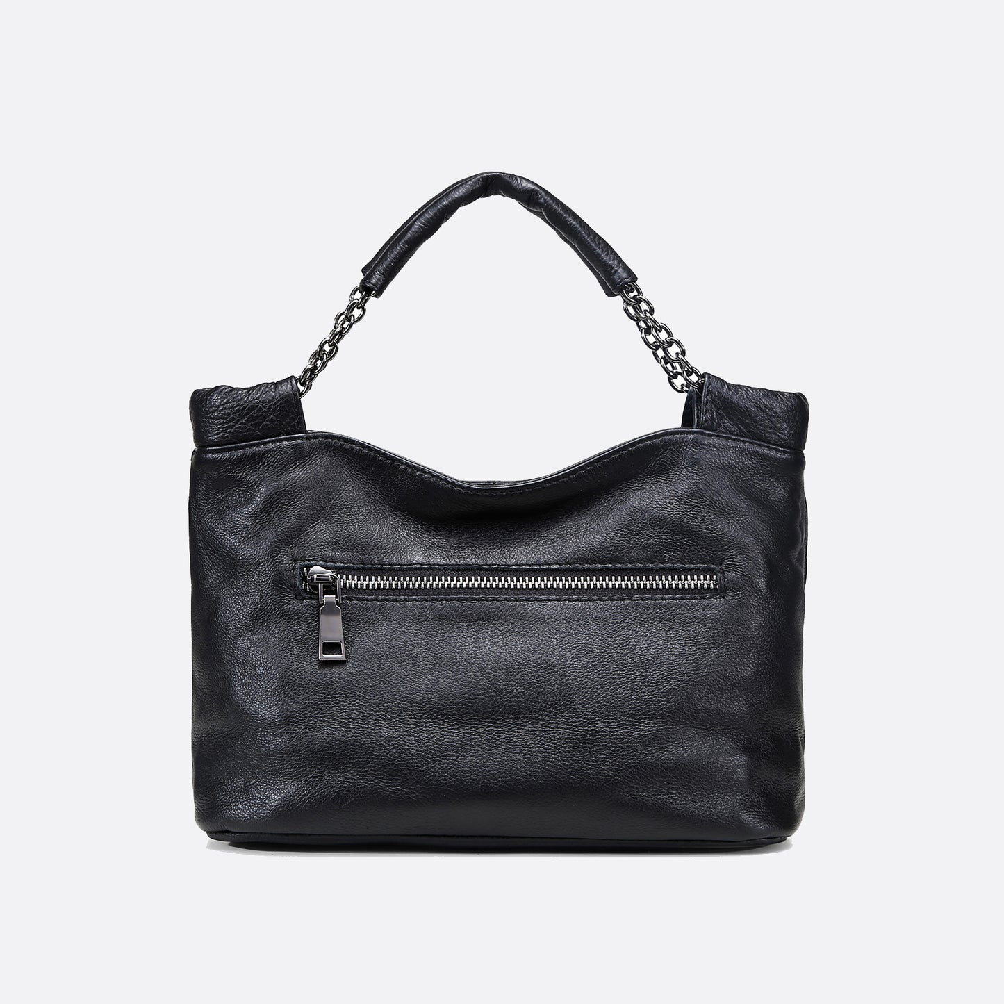 Women's genuine cowhide leather handbag Carly chain design
