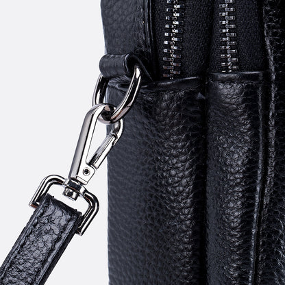 Women's genuine cowhide leather handphone bag Mirren design