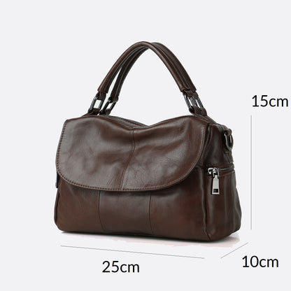 Women's genuine cowhide leather handbag rita design